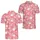 Pink Rabbit Cherry Blossom Geometric Lattice For Spring Golf Beach Party Outfits Men's Polo Shirt - 2