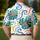 Tropical Starfish Monstera Wave Motifs For Summer Beach Vacation Travel Style Men Men's Polo Shirt - 5