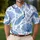 Blue Peacock Feathers And Tropical Leaves For Resort Golf And Summer Vacation Men Men's Polo Shirt - 3