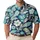 Navy Tropical Floral Resort Style For Golf, Beach Trips And Casual Summer Party Wear Men's Polo Shirt - 1