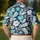 Navy Tropical Floral Resort Style For Golf, Beach Trips And Casual Summer Party Wear Men's Polo Shirt - 5