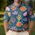Colorful Tropical Fish Coral Seashell Ocean Motifs for Beach Vacation Resort Wear Men Men's Polo Shirt - 4
