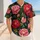 Camellia Floral Forest Green Athletic Style For Garden Parties, Travel And Weekend Wear Baseball Jersey - 4