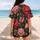 Camellia Floral Forest Green Athletic Style For Garden Parties, Travel And Weekend Wear Baseball Jersey - 7