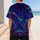 Neon Cyberpunk Batter Night City Scene For Retro Arcade Game Fans Streetwear Baseball Jersey - 5