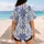 Cobalt Blue Mediterranean Floral Tile Motifs For Golf, Tennis And Resort Athletes Baseball Jersey - 7
