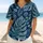 Navy Tropical Monstera Palm Foliage For Beach Vacations And Summer Casual Wear Baseball Jersey - 6