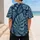 Navy Tropical Monstera Palm Foliage For Beach Vacations And Summer Casual Wear Baseball Jersey - 5
