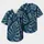 Navy Tropical Monstera Palm Foliage For Beach Vacations And Summer Casual Wear Baseball Jersey - 2
