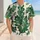 Green Oak Leaf Botanical All Over Casual Outdoor Game Day Wear For Nature Lovers Baseball Jersey - 4