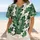 Green Oak Leaf Botanical All Over Casual Outdoor Game Day Wear For Nature Lovers Baseball Jersey - 6