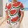 Watermelon Wedges Summer Game Day Outfit For Fruit Lovers, Picnics And Beach Days Baseball Jersey - 1