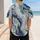 Blue Navy Marble Gold Veins For Game Day And Casual Streetwear Style Sports Fans Baseball Jersey - 5
