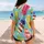 Watercolor Ice Pops And Kiwi Slices For Summer Beach Days, Pool Parties And Vacation Fun Baseball Jersey - 7