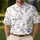 Navy Botanical Coastal Motifs For Resort Days, Beach Trips And Casual Summer Outings Men's Polo Shirt - 4