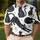 Mid-Century Black Cats With Golden Eyes For Casual Weekend Styling And Cat Lovers Men's Polo Shirt - 4
