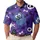 Spooky Cute Blue Monsters Skulls And Bats For Halloween Parties And Casual Outfits Men's Polo Shirt - 1