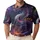 Celestial Dragon And Starry Sky Fantasy Wear For Night Festivals And Casual Menswear Men's Polo Shirt - 1