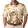 Blue Eyed Tabby Kitten Autumn Leaves Tree Trunk Cozy Fall Weekend Wear for Cat Lovers Men's Polo Shirt - 1