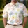 Pastel Daisy Floral Button Front Resort Casual Garden Party Gift For Stylish Men Men's Polo Shirt - 4