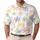 Pastel Daisy Floral Button Front Resort Casual Garden Party Gift For Stylish Men Men's Polo Shirt - 1