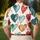 Colorful Hand Painted Hearts for Valentine's Day Casual Wear Gifts for Women and Men Men's Polo Shirt - 5