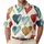 Colorful Hand Painted Hearts for Valentine's Day Casual Wear Gifts for Women and Men Men's Polo Shirt - 1