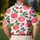 Peach And Berry Botanical Motif For Resort Wear, Garden Parties, And Summer Travel Men's Polo Shirt - 5