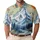 Alpine Mountain Camping Tent River Scene For Hiking Trips And Outdoor Adventure Lovers Men's Polo Shirt - 1