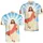 Jesus With Halo And Cloud For Church Gatherings, Faith Gifts And Casual Summer Wear Men's Polo Shirt - 2