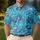 Blue Crab And Shell Nautical Coastal Style For Beach Vacations And Resort Getaways Men's Polo Shirt - 4