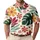 Mid-Century Tropical Florals And Green Leaves For Beach Vacations And Resort Getaways Men's Polo Shirt - 1