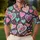 Colorful Doodle Hearts And Roses For Valentine's Day Parties, Dates, And Love Gifts Men's Polo Shirt - 4