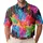 Neon Marbled Paint Drips For Creative Festival Streetwear And Bold Everyday Outfits Men's Polo Shirt - 1