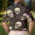 Vintage Skull And Wildflower Gothic Everyday Casual Wear For Alternative Style Fans Men's Polo Shirt - 5