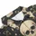 Vintage Skull And Wildflower Gothic Everyday Casual Wear For Alternative Style Fans Men's Polo Shirt - 6