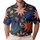 Mid Century Abstract Night Garden Starbursts For Retro Casual Summer Vacation Style Men's Polo Shirt - 1