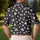 Black And White Wildflower Micro Floral For Summer Dates, Beach Trips And Casual Men Men's Polo Shirt - 5