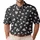 Black And White Wildflower Micro Floral For Summer Dates, Beach Trips And Casual Men Men's Polo Shirt - 1
