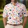 Colorful Retro Heart Scatter for Valentine’s Day Casual Outings and Everyday Style Men's Polo Shirt - 4
