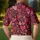 Hand Painted Red Heart Motifs for Valentine Date Night and Romantic Everyday Style Men's Polo Shirt - 5