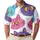 Neon Cartoon Cat Faces for Beach Vacations, Parties and Playful Everyday Outings Men's Polo Shirt - 1