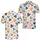 Hand Painted Navy Teal Pink Heart Scatter For Valentine's Day Weekend Casual Wear Men's Polo Shirt - 2
