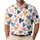 Hand Painted Navy Teal Pink Heart Scatter For Valentine's Day Weekend Casual Wear Men's Polo Shirt - 1