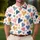 Hand Painted Navy Teal Pink Heart Scatter For Valentine's Day Weekend Casual Wear Men's Polo Shirt - 4