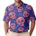 Coral Pink Skulls On Cobalt Blue For Beach Trips, Parties And Casual Streetwear Looks Men's Polo Shirt - 1