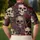 Ivory Skulls And Crimson Roses Gothic Streetwear For Date Nights And Rock Concerts Men's Polo Shirt - 5