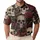 Ivory Skulls And Crimson Roses Gothic Streetwear For Date Nights And Rock Concerts Men's Polo Shirt - 1