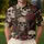 Ivory Skulls And Crimson Roses Gothic Streetwear For Date Nights And Rock Concerts Men's Polo Shirt - 4