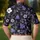 Indigo Blue Floral Vine Motif For Evening Garden Dates, Beach Trips And Resort Wear Men Men's Polo Shirt - 5